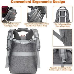 Homfu Diaper Bag Backpack Mommy Hospital Baby Bags for Girls Boys Multifunction Large Laptop Travel Backpack Mom Dad Diaper Bag with Changing Pad Waterproof Maternity Baby Diaper Bag Tote